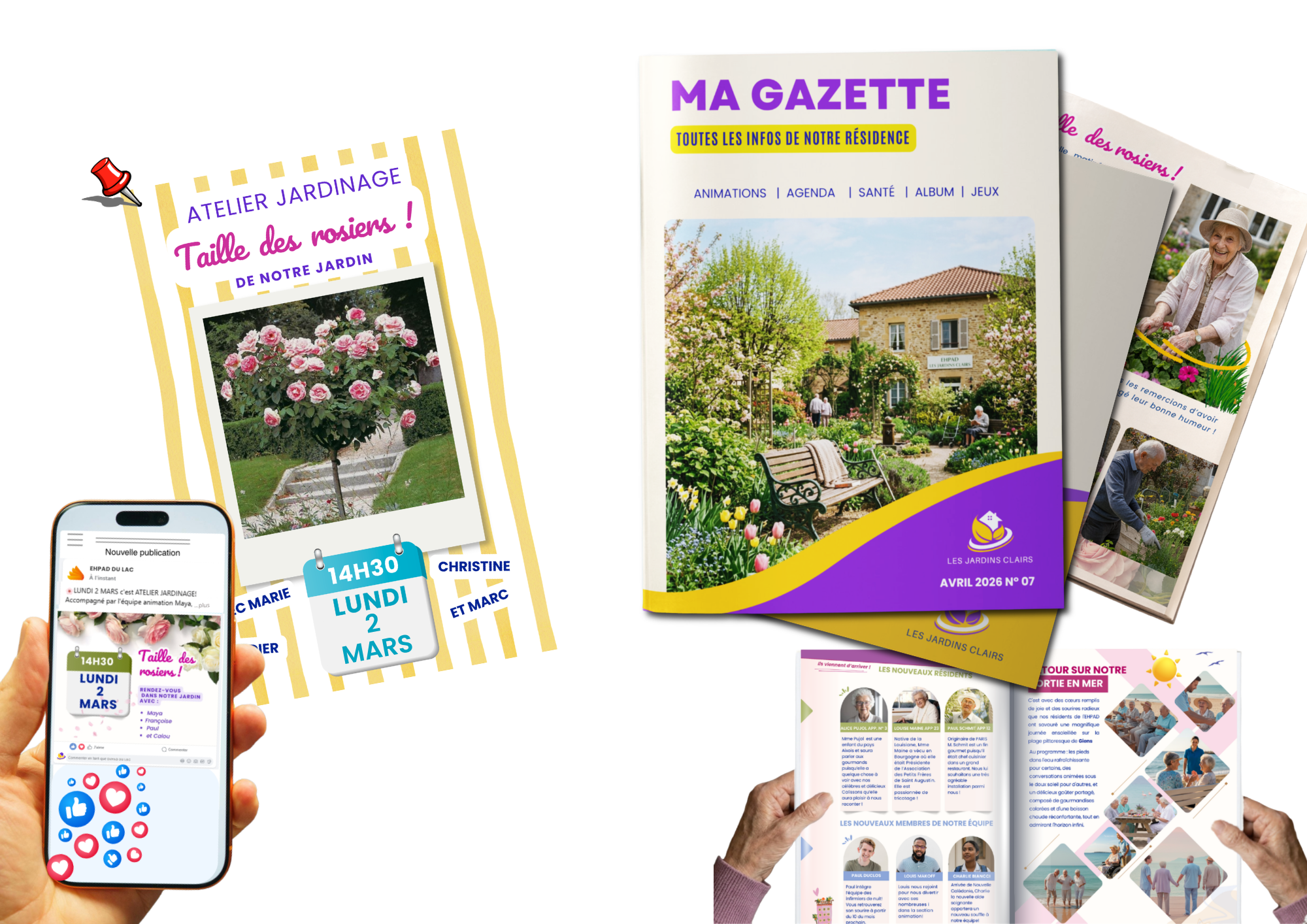 Ehpad, Maisons seniors, Centres médicaux sociaux...